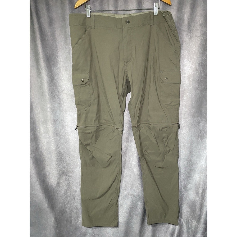 Kuhl Renegade Convertible Stealth Pants Mens Size 38x34 Zip Off Cargo Hiking